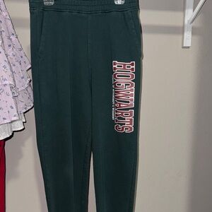 H&M Dark Green Hogwarts Kids Joggers